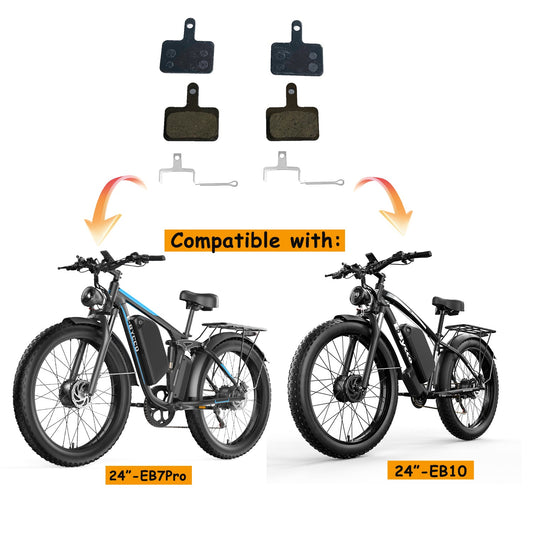 24" EB10/24" EB7Pro HYDRAULIC DISC BRAKE PADS（2 pairs/4pcs）